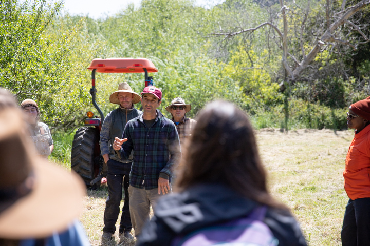 Bay Area farmers meet at Black Mountain Ranch to discuss low water farming amid the West's historic drought conditions - MALT