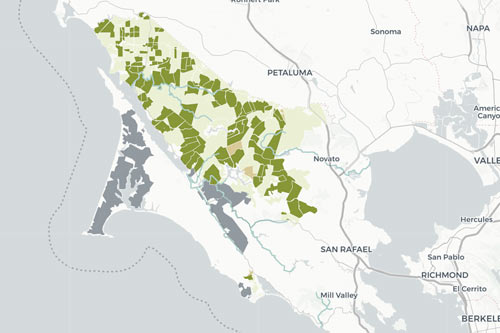 Map of MALT-protected land.