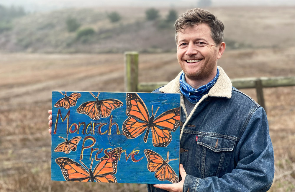 Ole Schell, founder of the West Marin Monarch Sanctuary - MALT