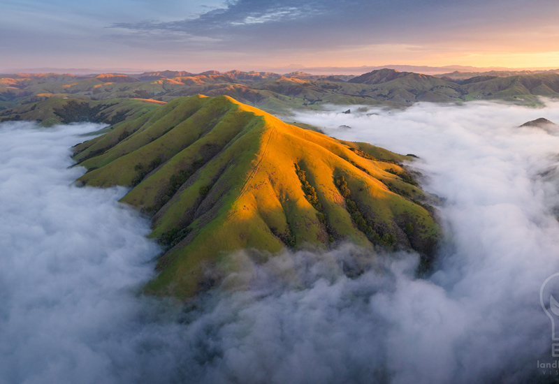 Aerial view of Black Mountain Ranch, Marin County