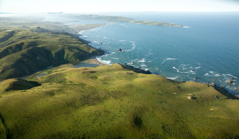 Aerial view of the Point Reyes National Seashore - photo by Paige Green