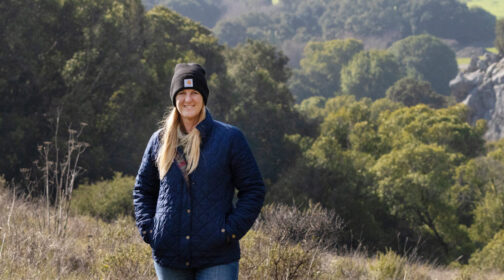Jennifer Beretta at the Dolcini Jersey Dairy, Marin County.