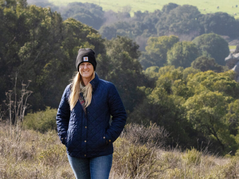 Jennifer Beretta at the Dolcini Jersey Dairy, Marin County.